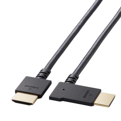 エレコム HDMI ケーブル 1.5m L字 左向き やわらか ハイスピード 4K2K(30Hz) HIGH SPEED with ETHERNET認証済み ブラック CAC-HD14EYL15BK