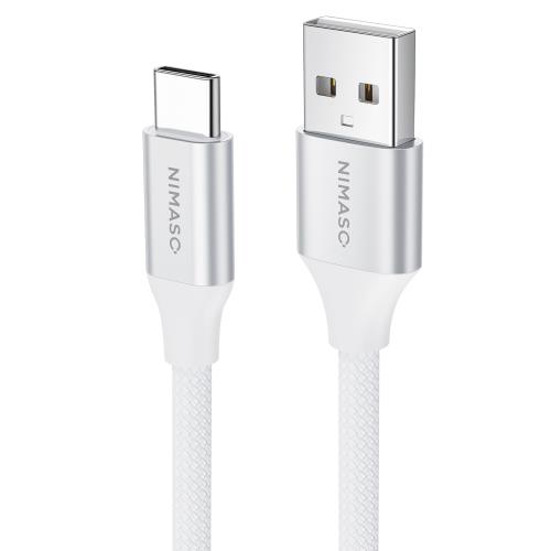NIMASO USB Type C ケーブル 1m/1本セットQC3.0対応 3A急速充電タイプc 充電ケーブル i Phone16/15シリーズ、i Pad Pro、Sony、Galaxy、Huaw