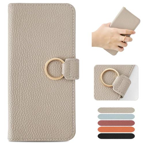 MAGICASE For AQUOS wish3 ケース 手帳型 おしゃれ リング付き SH-53D ケース 手帳型 かわいい 女性 A302SH ケース シンプル 美しい 財布型 アクオス ウッシュ