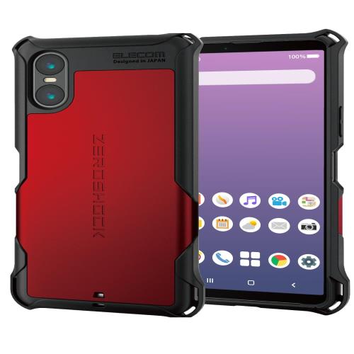 エレコム Xperia 10 VI (SO-52E) ケース カバー 耐衝撃 衝撃吸収 ZEROSHOCK 4つ角ダンパー ダブルレイヤー設計 ハニカム構造 ストラップホール付き カメラ保護 エアーク