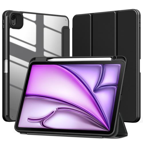 NIMASO i Pad Air 13インチ ケース(2024)(M2) 第6世代 対応 i Pad Pro 12.9 ケース(2022/2021/2020)専用 三つ折り スタンド 手帳型 多角度変