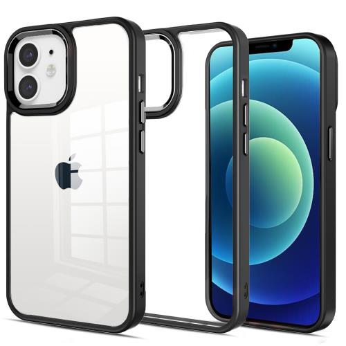 i Phone 12 12 Pro 用 ケース カバー 背面クリア 耐衝撃 滑り止め 指紋防止 米軍MIL規格 黄変防止 ストラップホール付き ワイヤレス充電対応 スマホケース あいふぉん 12 12
