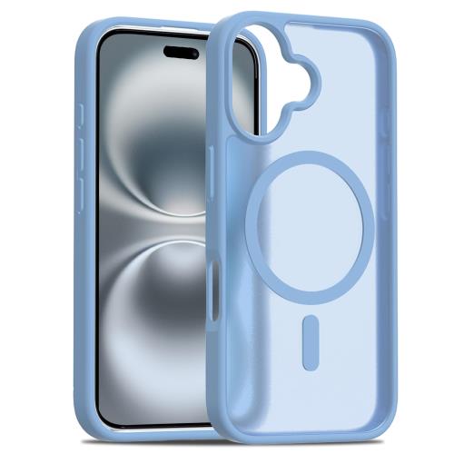 i Phone 16 ケース iphone ケース iphone 16 ケース スマホカバー マット半透明 マグネット搭載 ワイヤレス充電 耐衝撃 指紋防止 滑り止め 米軍MIL規格・Magsafe対