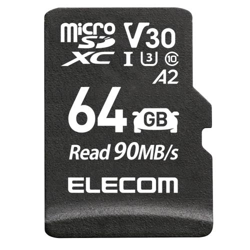 エレコム micro SDXCカード 車載用 高耐久 UHS-I 64GB MF-DRMR064GU13