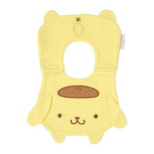 [サンリオ] Baby キャラクター形スタイ ポムポムプリン 赤ちゃん 食事 エプロン ギフト 綿100％ やわらかい オーガニックコットン かわいい 出産祝い 019241